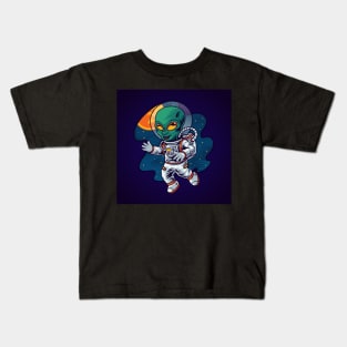 alien-astronaut-space Kids T-Shirt